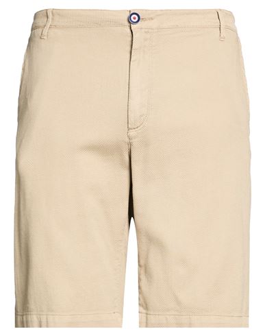 Man Shorts & Bermuda Shorts Taupe Size 36 Cotton