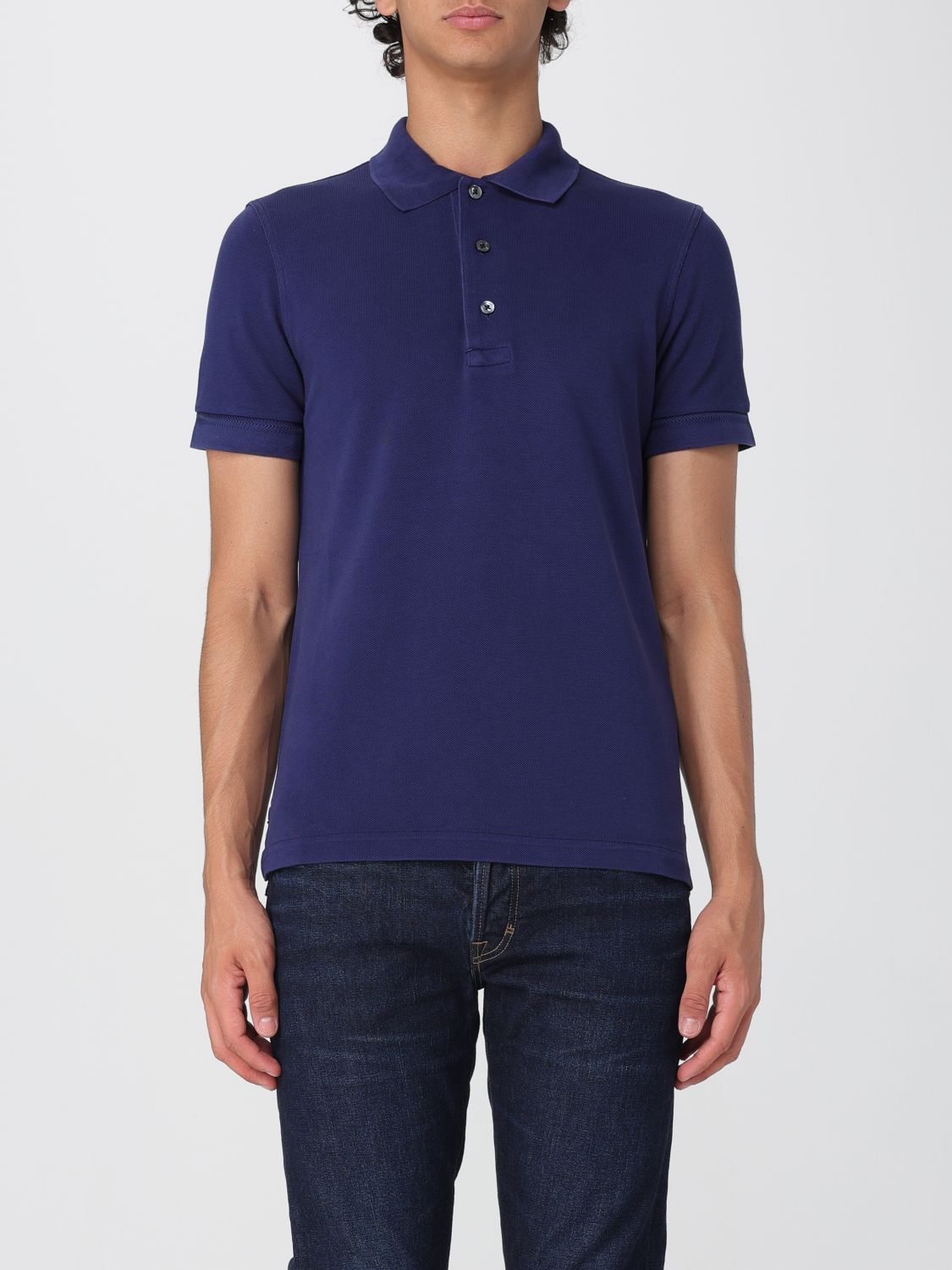 Polo Shirt Men color Blue