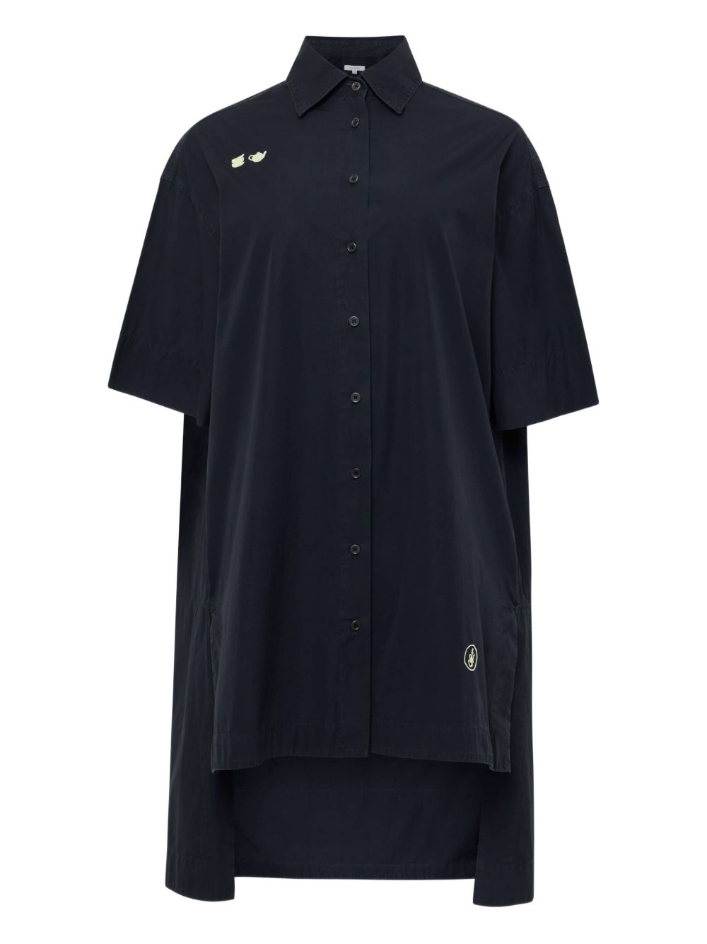 Short-sleeve pocket dress - Black