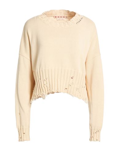 Woman Sweater Beige Size 2 Cotton