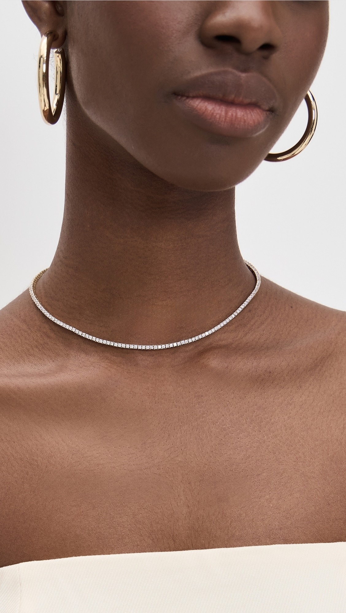 Alexa Leigh Everyday Tennis Necklace Yellow Gold One Size