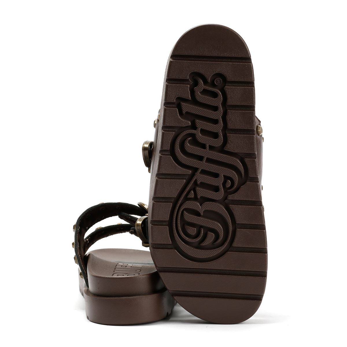 Buffalo Raya Ari West Leather Women's Brown Sanda