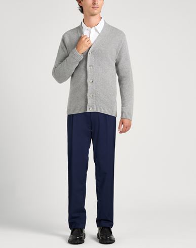 Man Pants Navy Size 40 Wool, Elastane