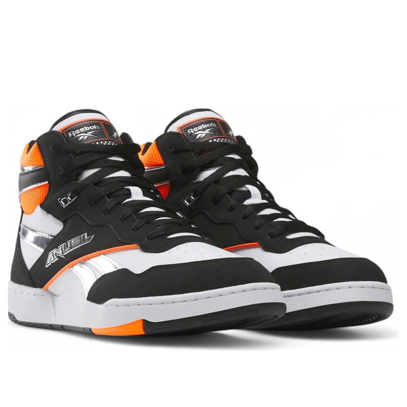 X Anuel AA BB 4000 II Mid Retro 'Black White Chrome'