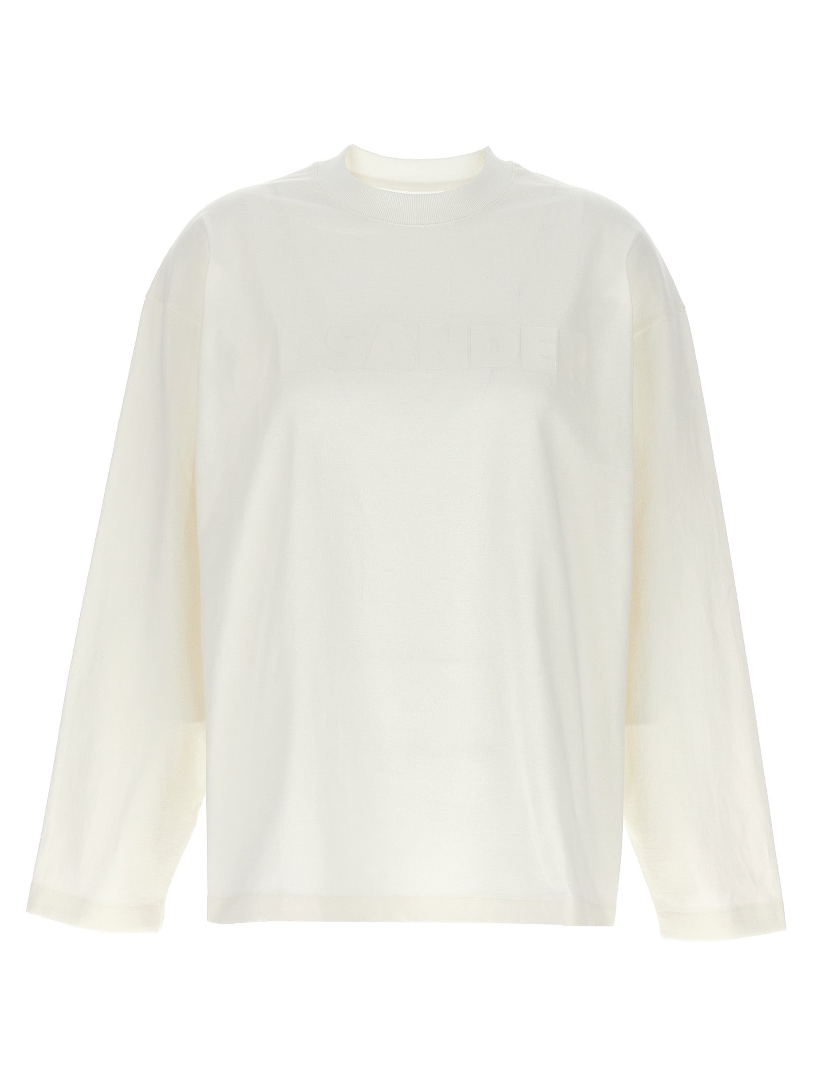 Cotton Long-Sleeve T-Shirt — White