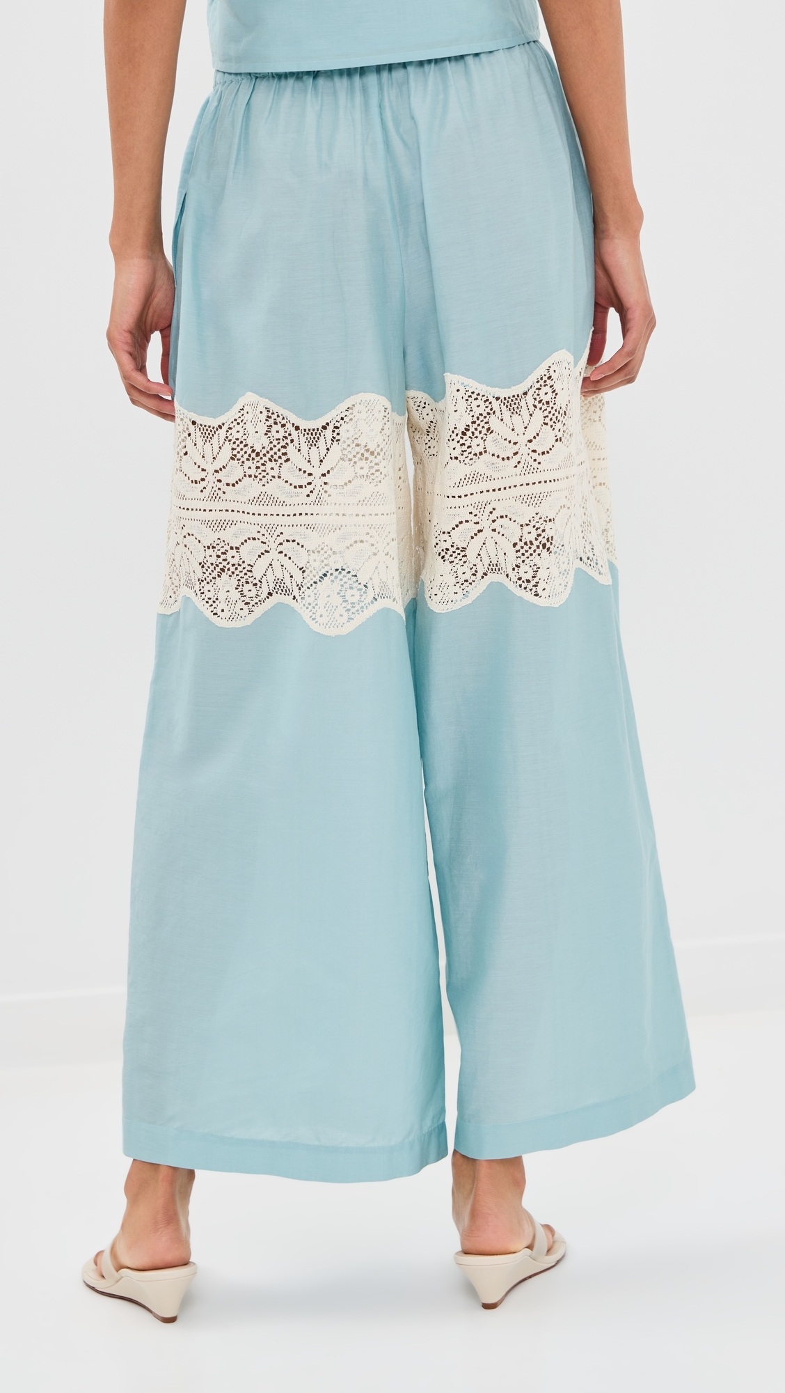 Margie Sky Prima Lace Pants Light Blue
