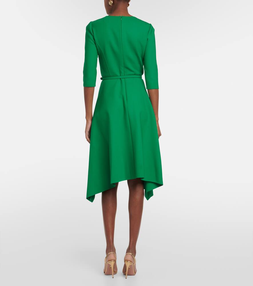 Wool-blend midi dress