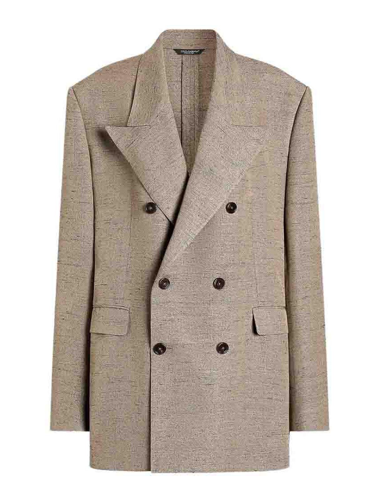 Dolce&Gabbana - double breasted silk nylon tailored jacket