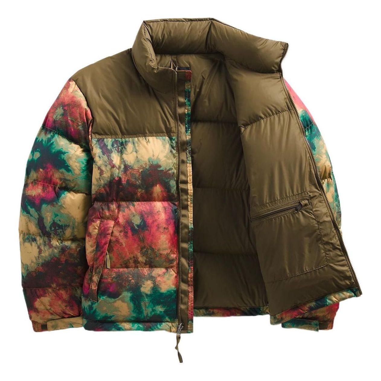 1996 Retro Nuptse Jacket ANTELOPE TAN ICE DYE PRINT