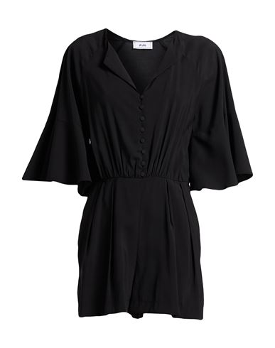 Woman Playsuit Black Size 6 Viscose, Polyester