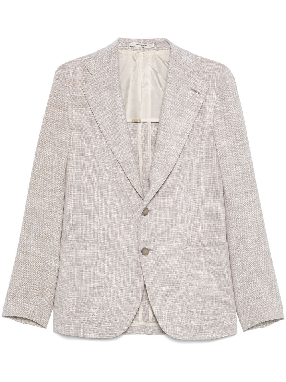 Knitted blazer - Neutrals