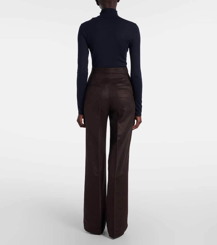 Vesta silk flared pants