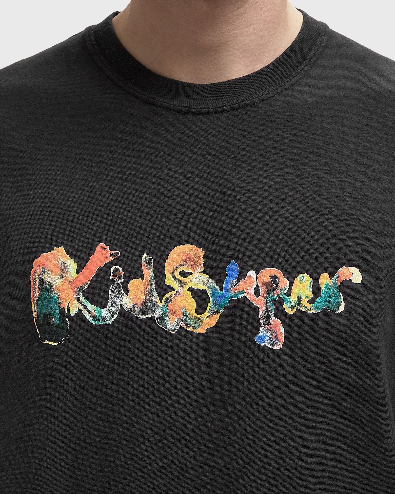 Watercolor tee black male Shortsleeves now available at BSTN