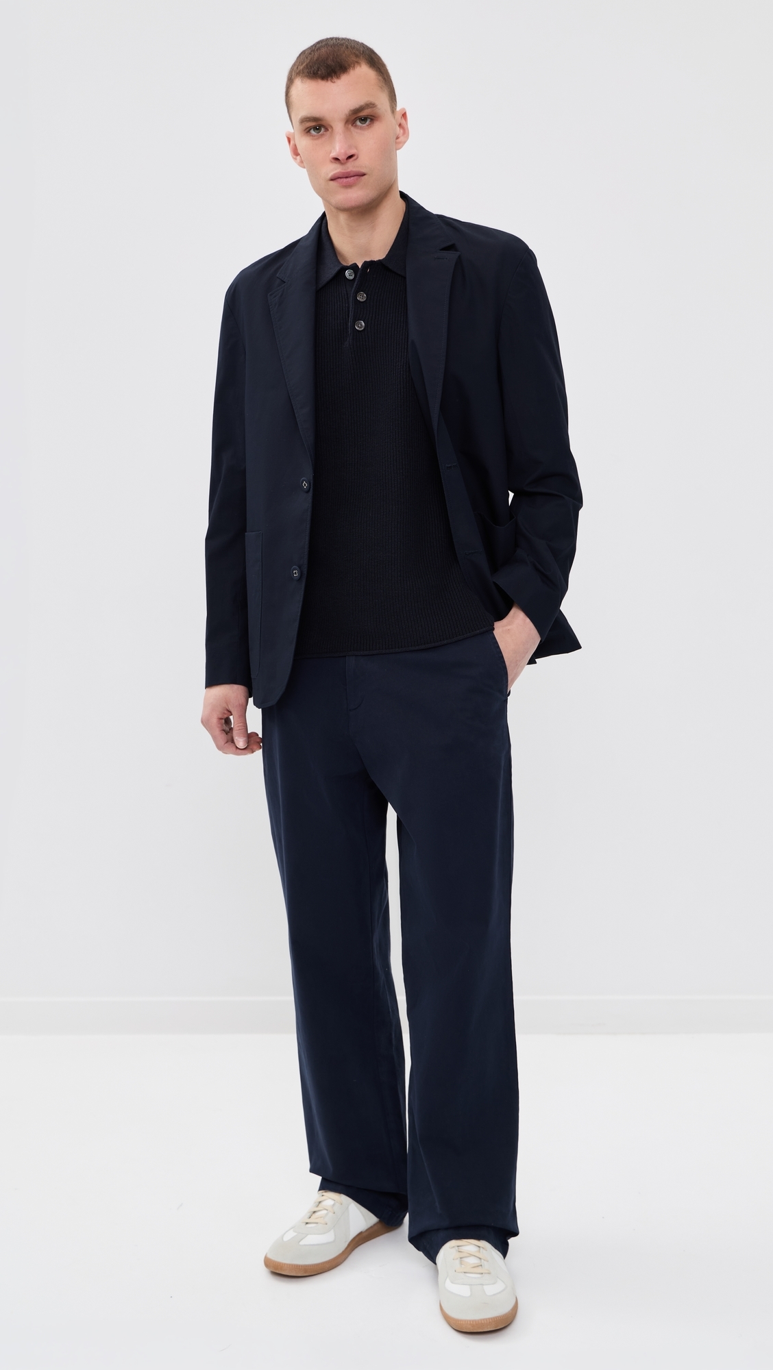 Stretch Chinos Dark Blue