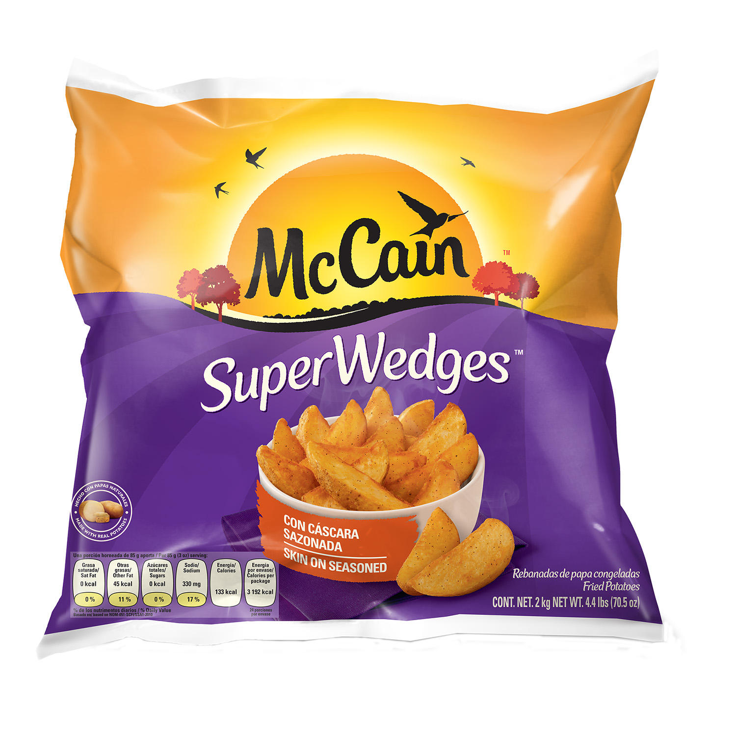 Super Wedges Fried Potatoes 4.4lbs