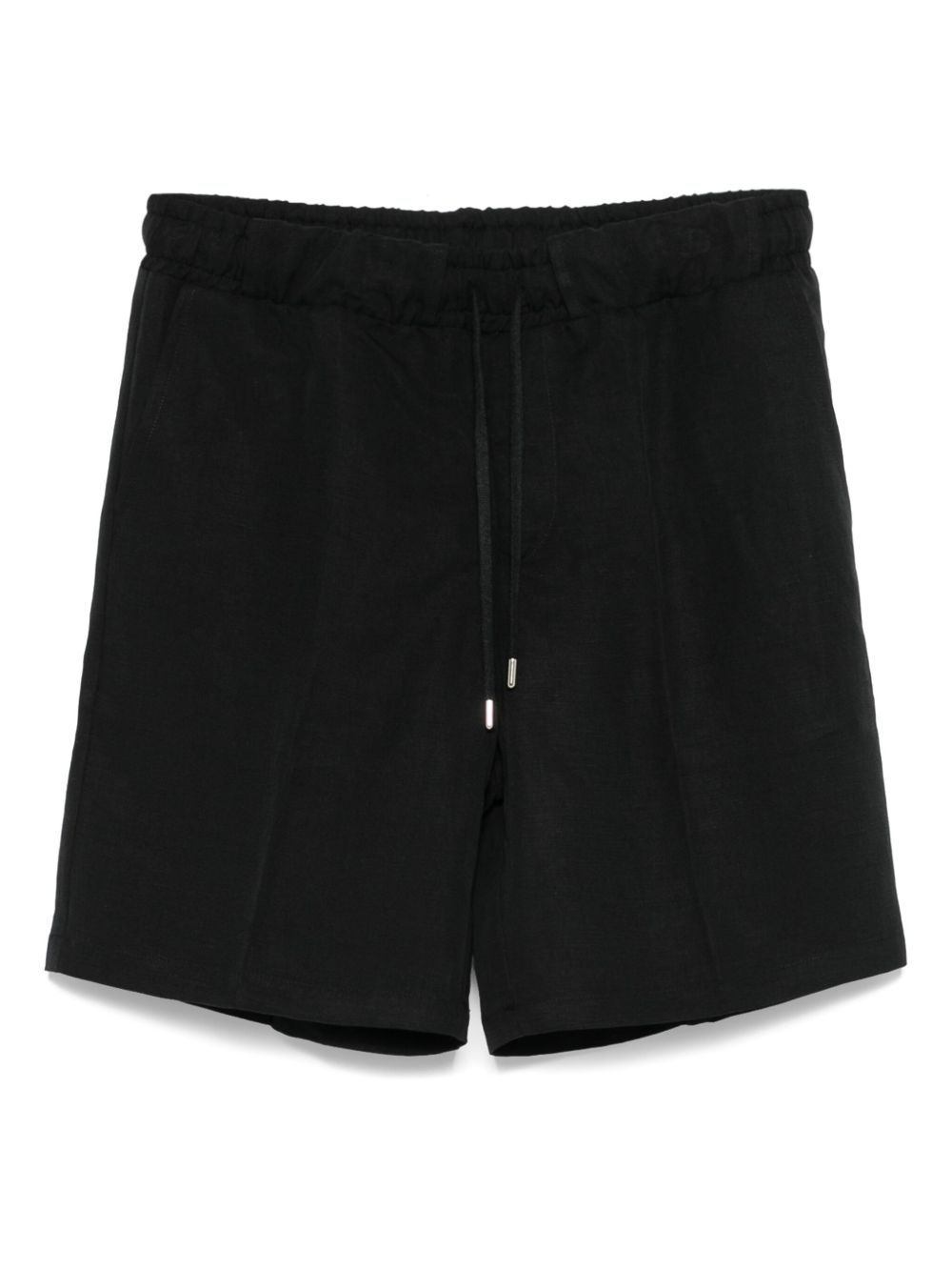 Drawstring-waist shorts - Black