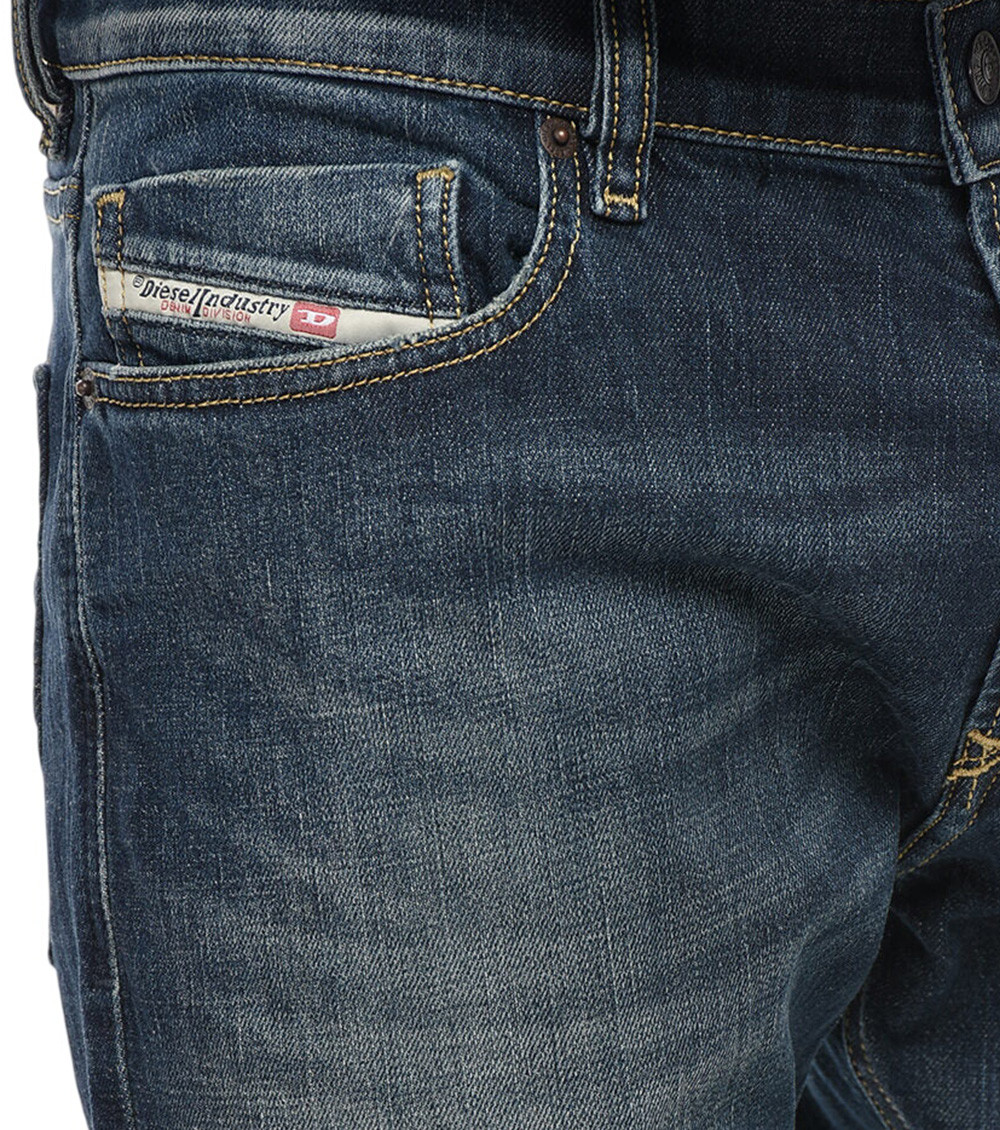 Blue Mid Rise Jeans