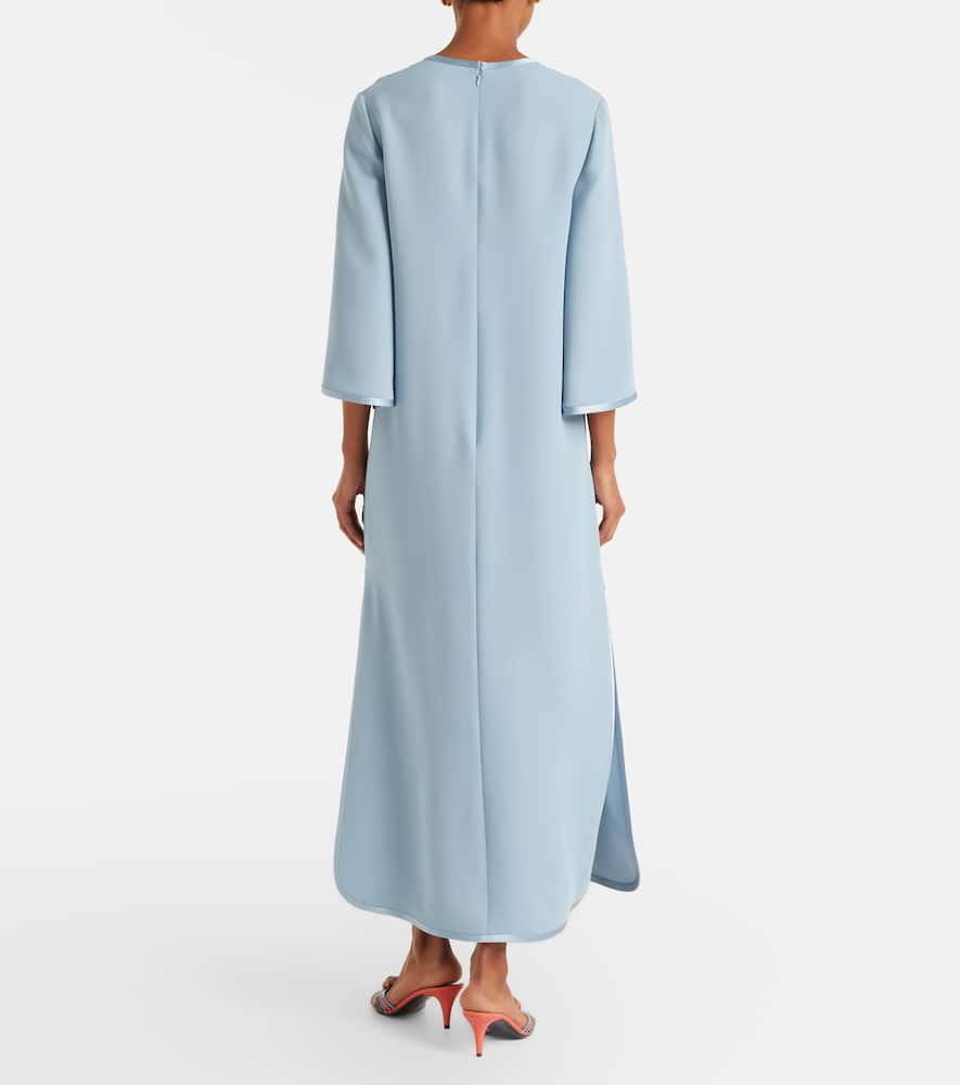 VGold silk maxi dress