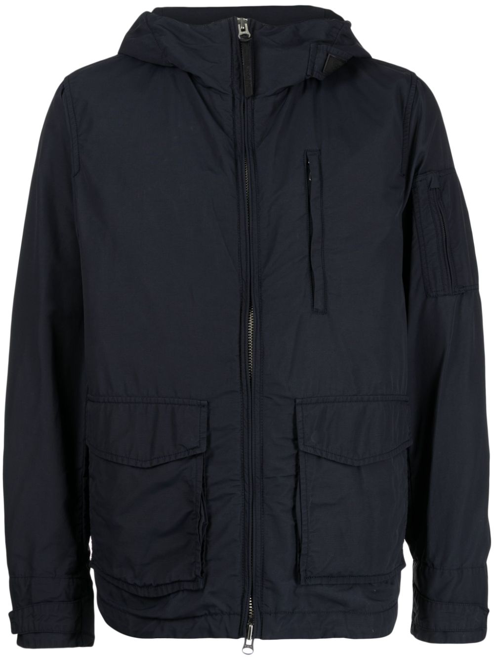 Hooded zip-up jacket - Blue