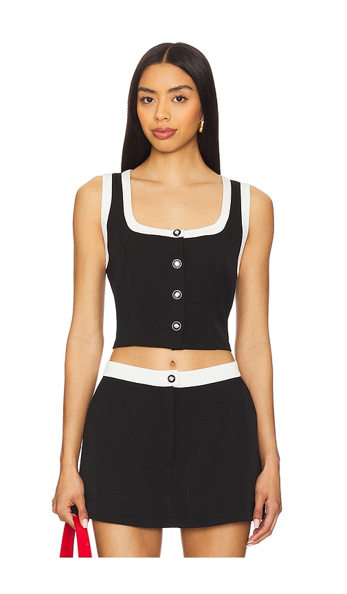 ASTR the Label ÄRMELLOSES OBERTEIL TOP in Black. Größe XS. Also in