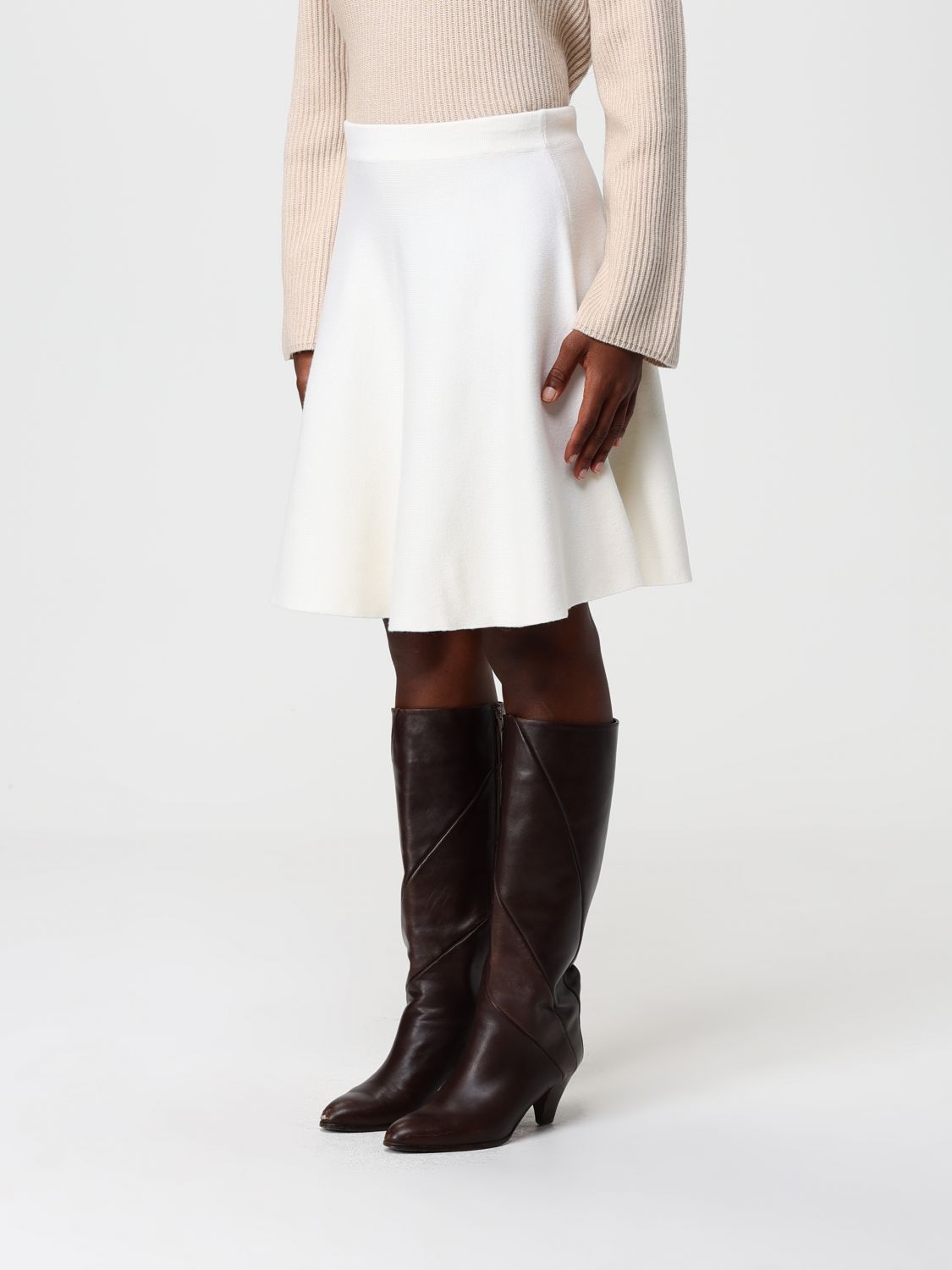 Skirt Woman color Pearl