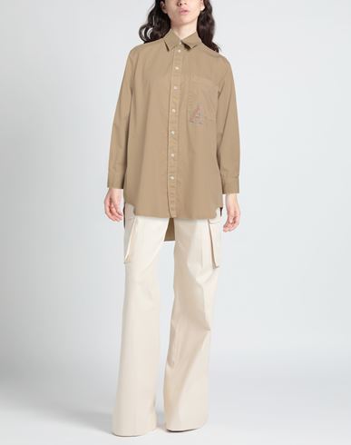 Woman Shirt Camel Size S Cotton