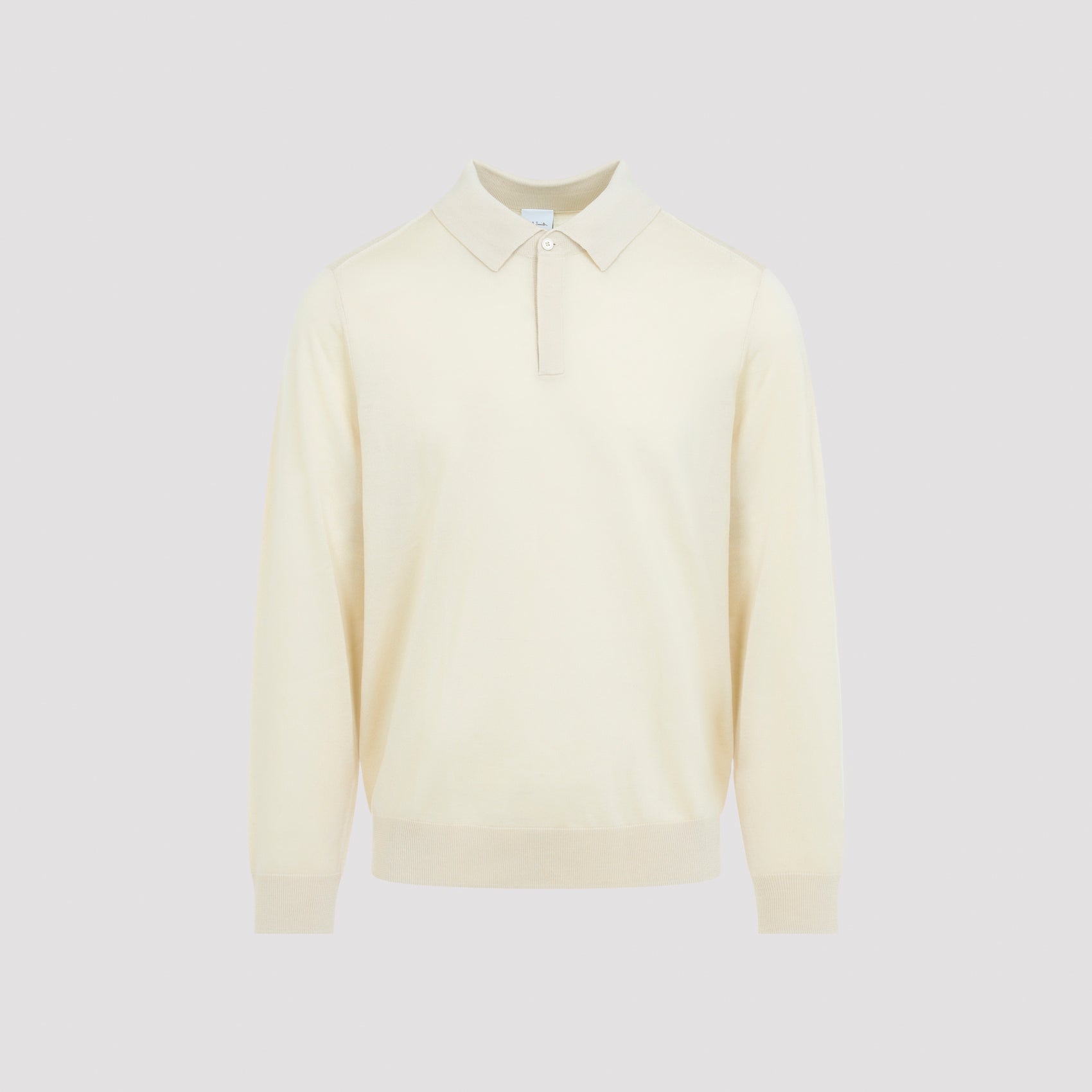 Men's Merino Wool Long Sleeve Polo Neck Sweater