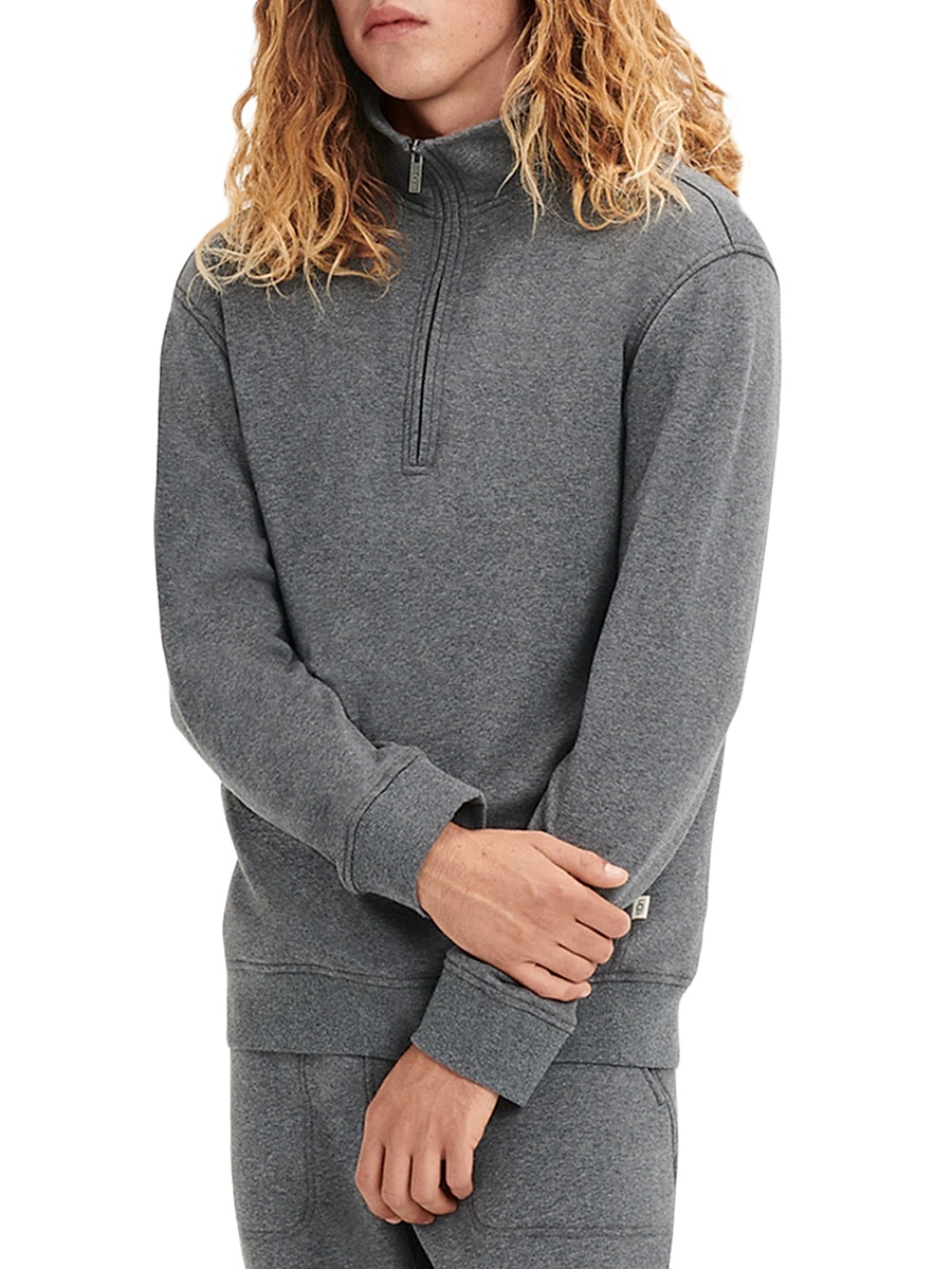 Men's Zeke Quarter-Zip Sweater - Charcoal