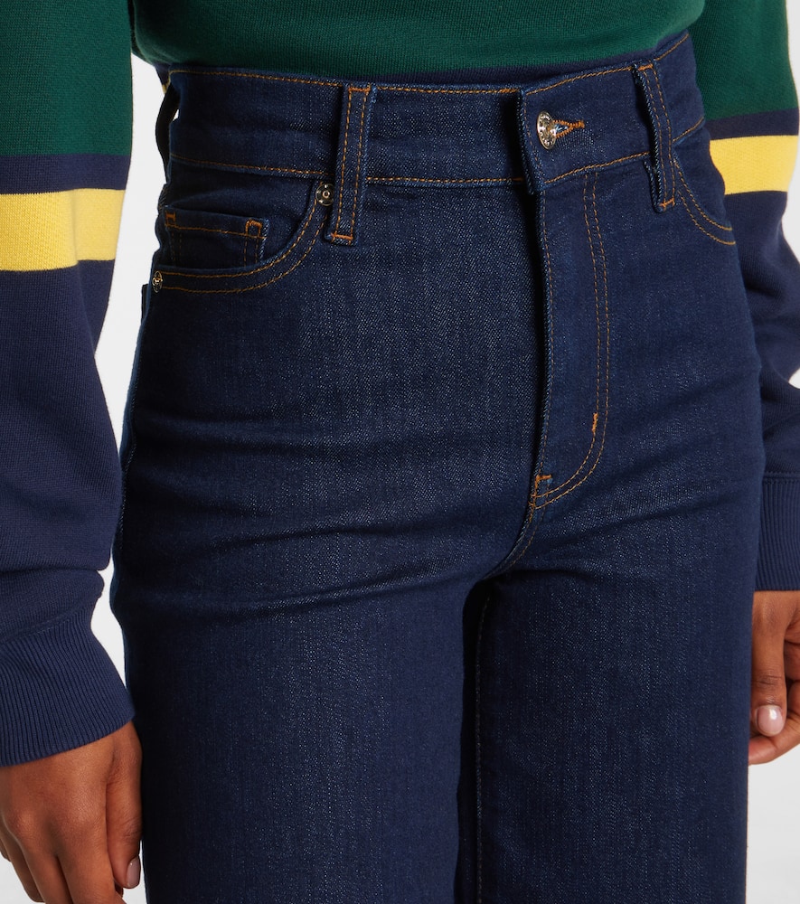Le Slim Palazzo Crop wide-leg jeans