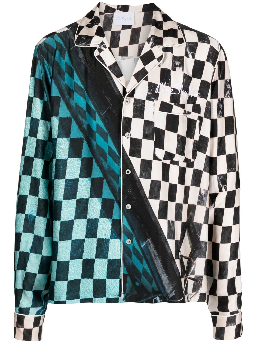 Check Pool button-up shirt - Multicolour