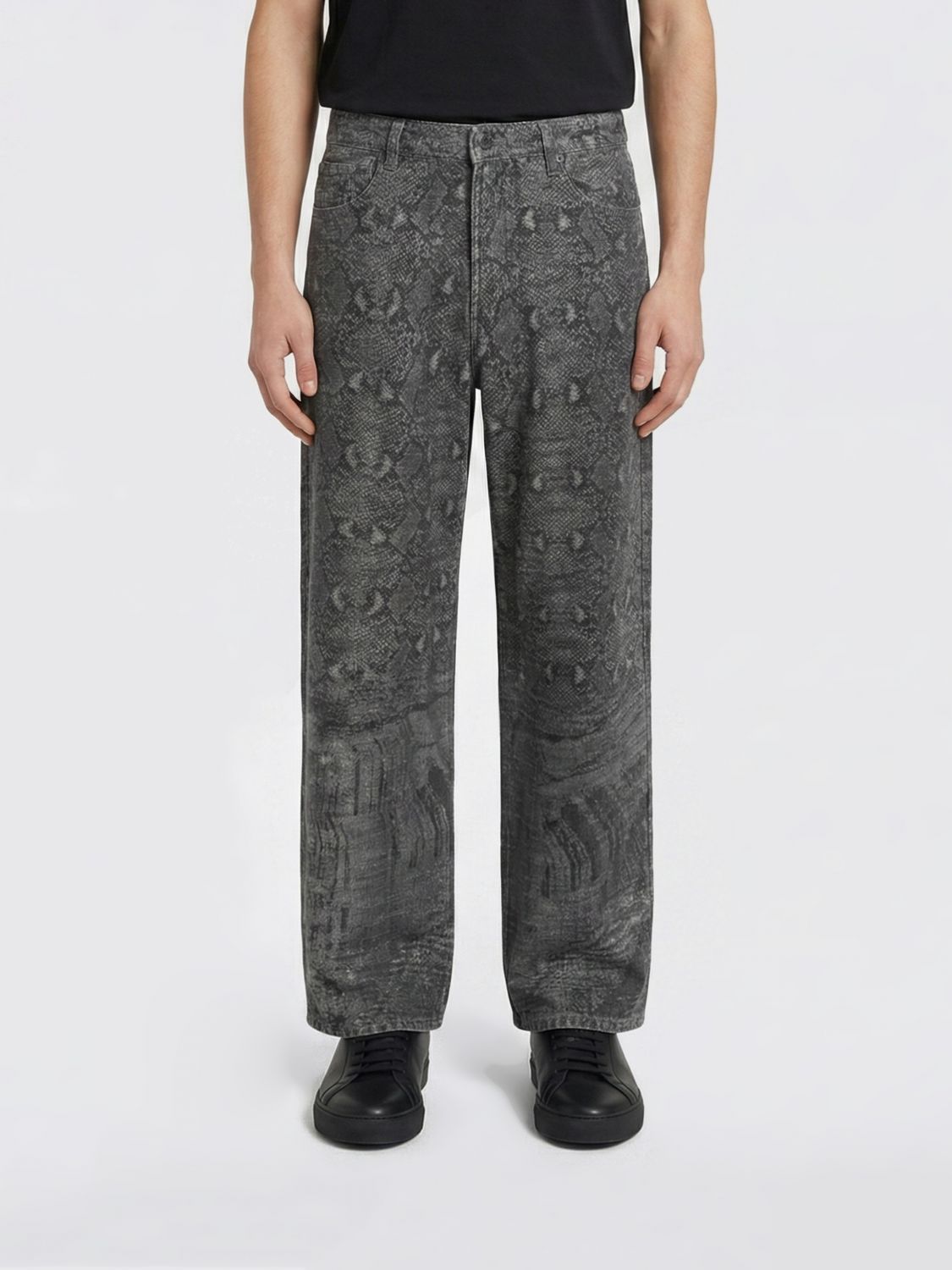 Pants Men color Denim