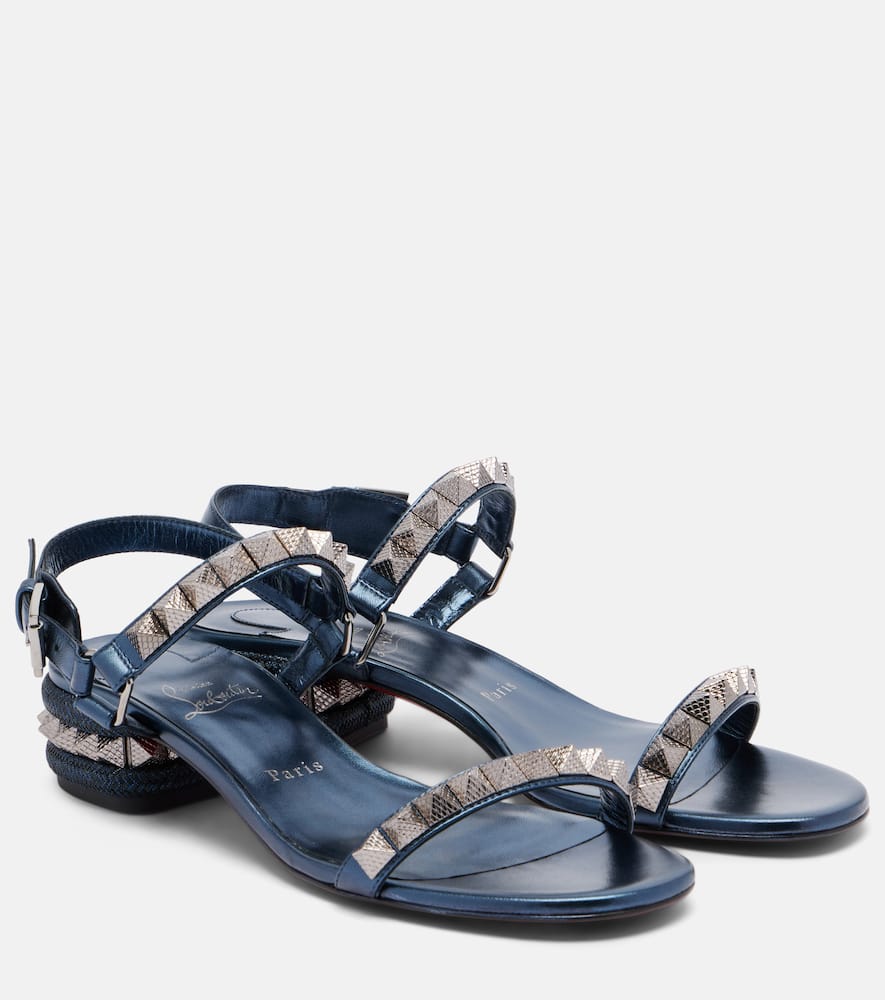 Pyra embellished leather sandals