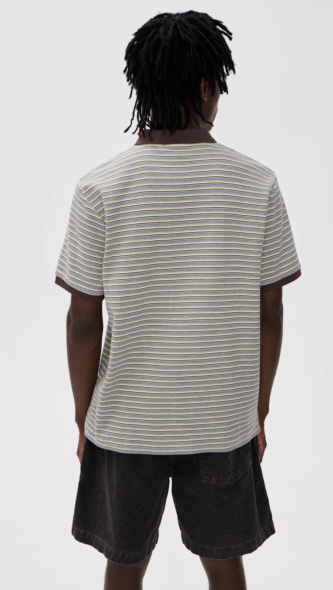 Short Sleeve Dion Polo Dion Stripe/Wax