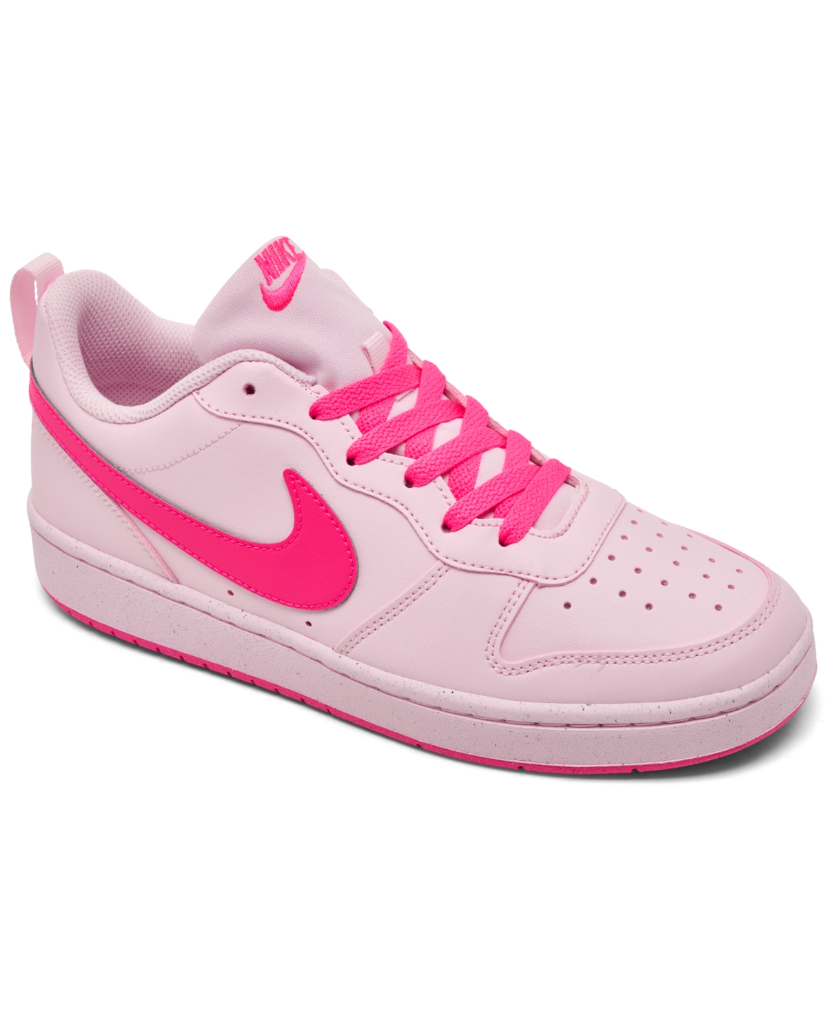 Big Kids Court Borough Low Recraft Casual Sneakers from Finish Line - Pink