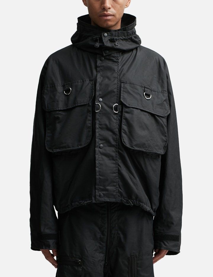 Waxed Cotton Cropped Parka