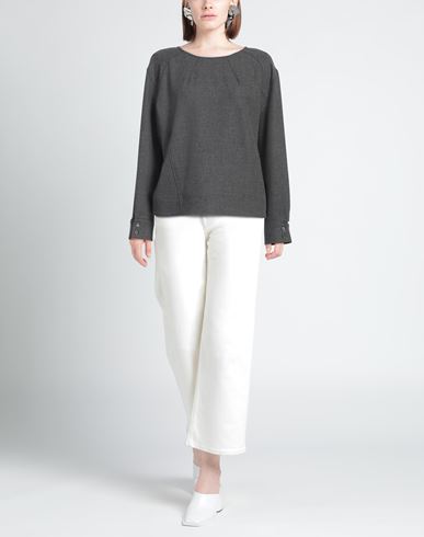 Woman Top Grey Size 2 Recycled polyester, Viscose, Wool, Elastane