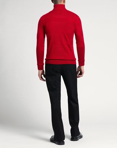 Man Turtleneck Red Size M Viscose, Nylon