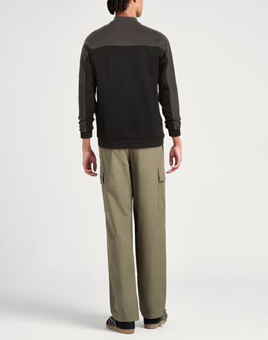 Man Sweatshirt Black Size XS Cotton, Polyester