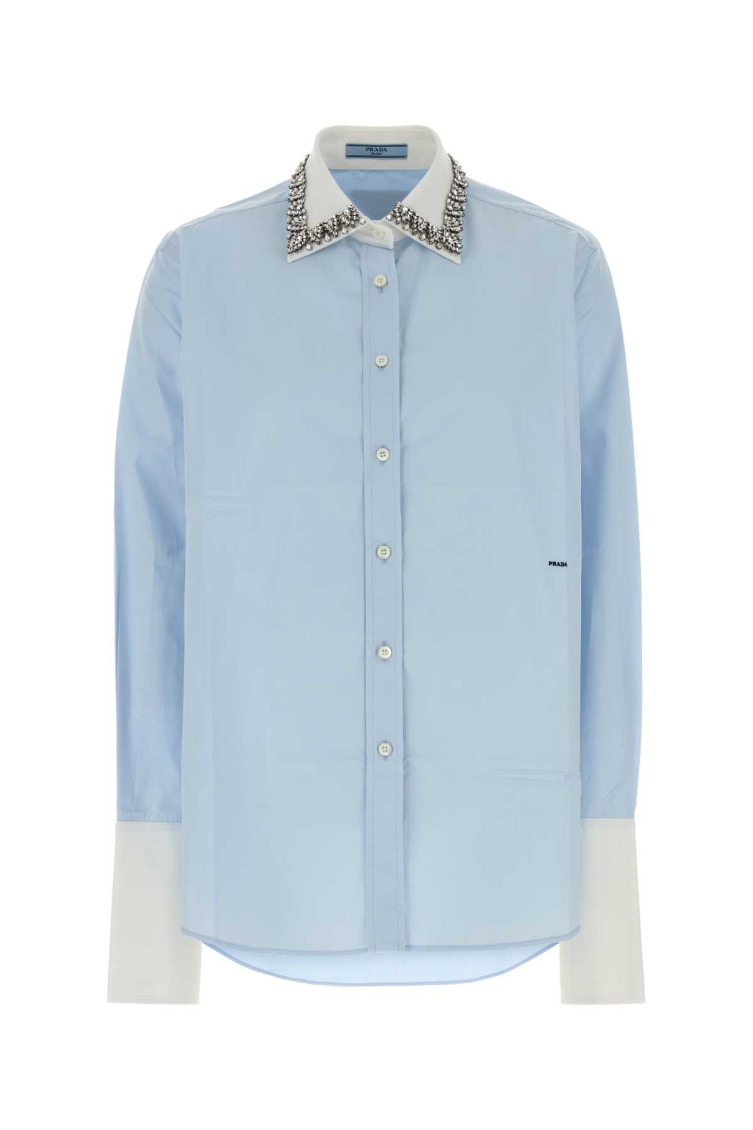 Crystal-embellished Poplin Shirt
