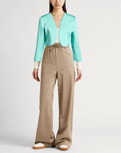 Woman Jacket Turquoise Size L Polyester, Elastane