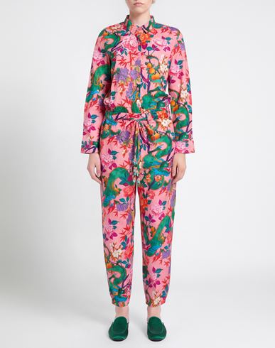 Woman Jumpsuit Pink Size M Cotton