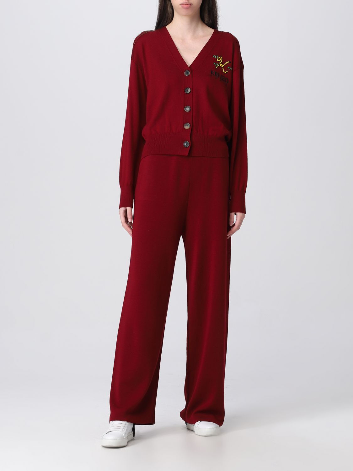 Pants Woman color Burgundy