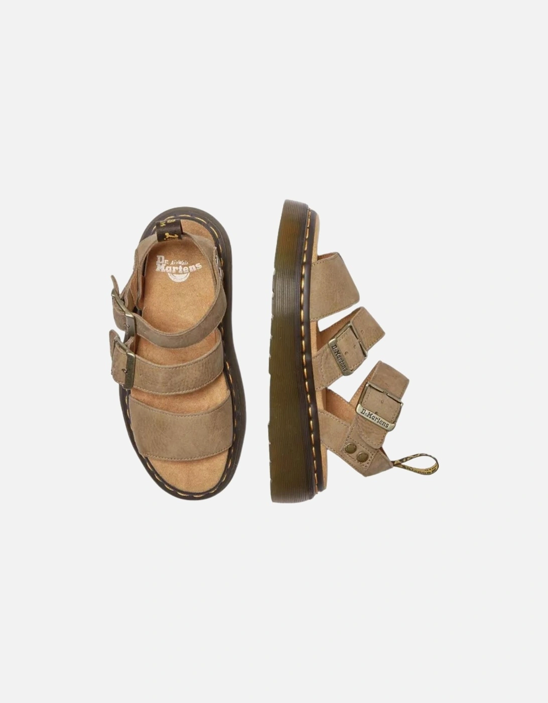 Dr Martens Women's Gryphon Quad Tumbled Nubuck - Savannah Tan - Brown - Size: 4