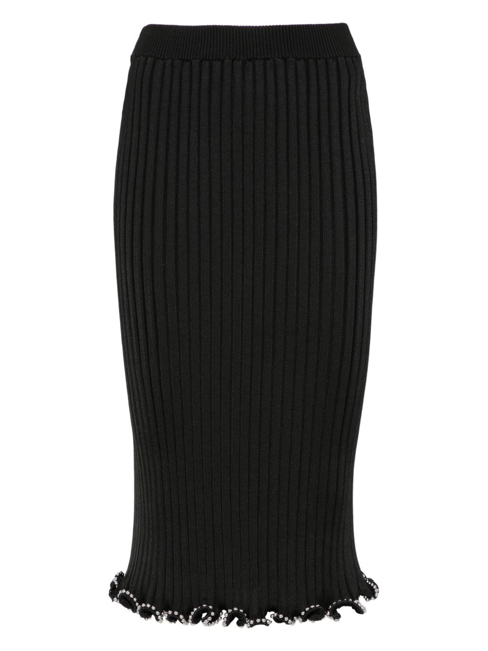 Beaded midi skirt - Black