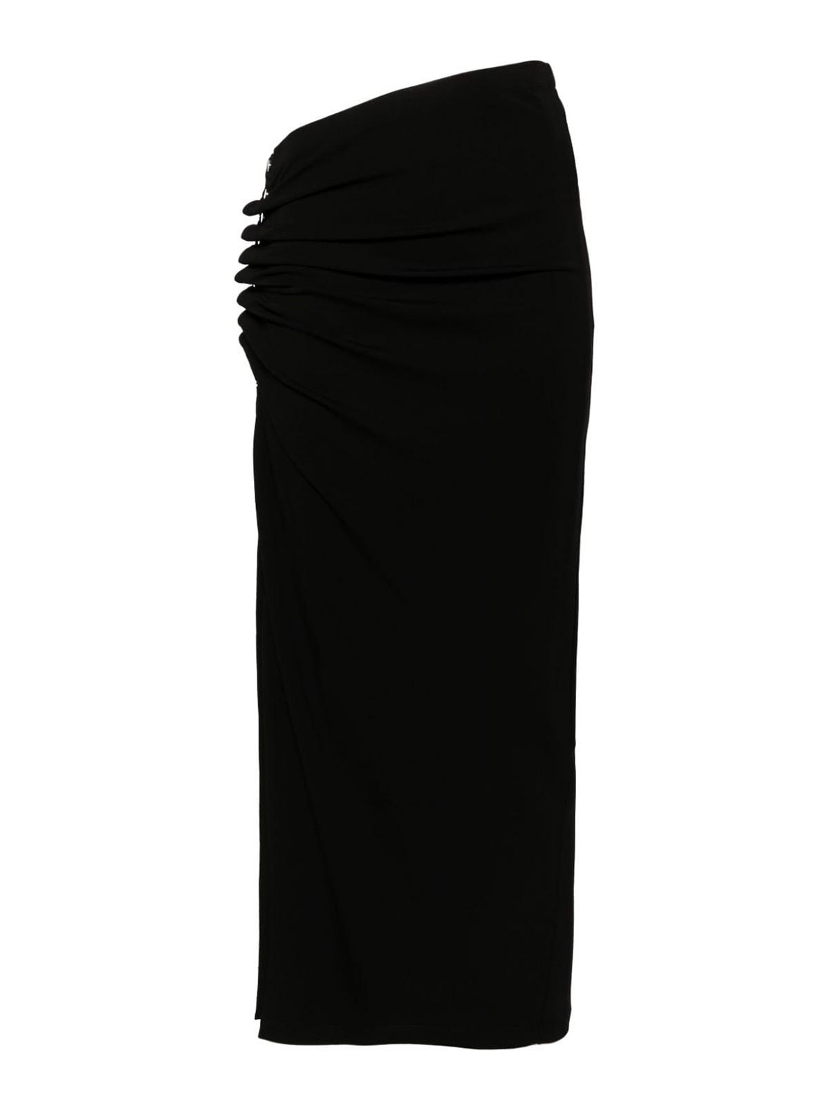 Elastic Skirt With Side Slit