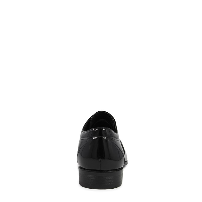 Men's Gala Cap Toe Oxford Shoes (Black Patent)