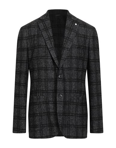 L. b.m. 1911 Man Blazer Black Size 38 Wool, Polyamide, Viscose, Polyester