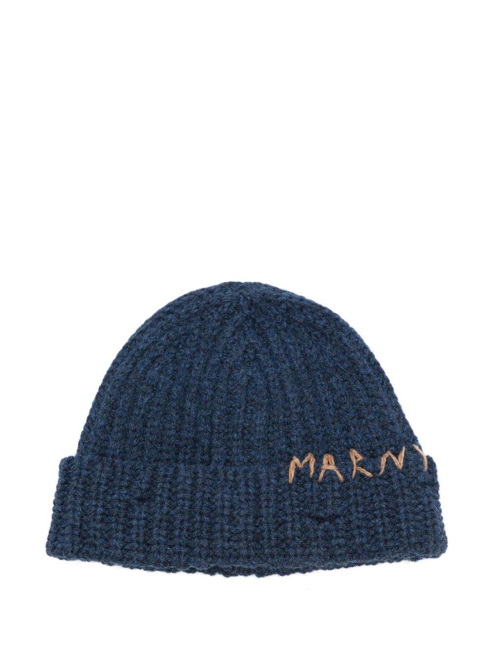Logo-embroidered virgin wool beanie - Grey