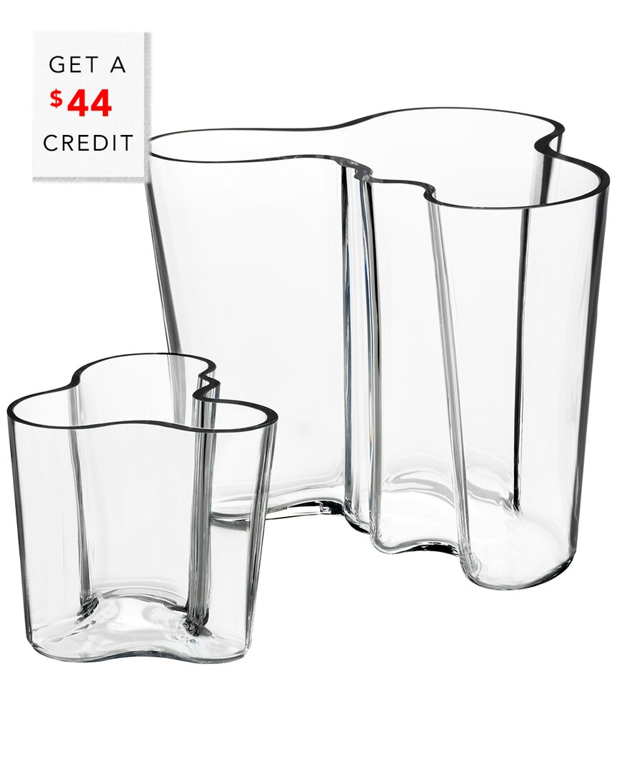 Set Of 2 Aalto Vases With $44 Credit