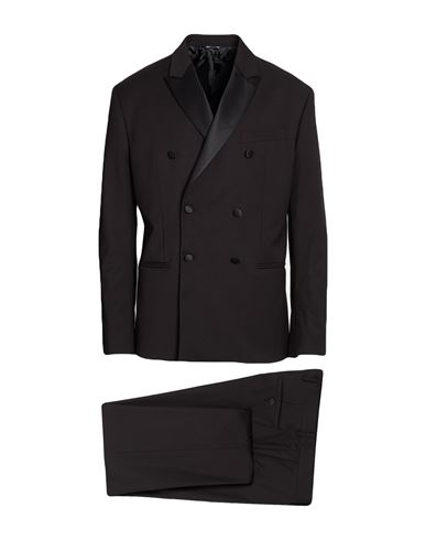 Man Suit Black Size 40 Polyester, Viscose, Elastane